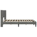 Cadru de pat cu headboard Gri închis 160 x 200 cm Catifea - WALTI WALTI