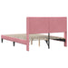 Cadru de pat cu headboard Roz 160 x 200 cm Catifea - WALTI WALTI