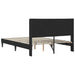 Cadru de pat cu headboard Negru 160 x 200 cm Catifea - WALTI WALTI