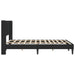 Cadru de pat cu headboard Negru 160 x 200 cm Catifea - WALTI WALTI
