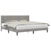Cadru de pat cu headboard Gri deschis 180 x 200 cm Catifea - WALTI WALTI
