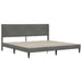 Cadru de pat cu headboard Gri închis 180 x 200 cm Catifea - WALTI WALTI