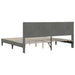 Cadru de pat cu headboard Gri închis 180 x 200 cm Catifea - WALTI WALTI