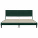 Cadru de pat cu headboard Verde închis 180 x 200 cm Catifea - WALTI WALTI