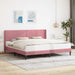 Cadru de pat cu headboard Roz 180 x 200 cm Catifea - WALTI WALTI