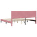 Cadru de pat cu headboard Roz 180 x 200 cm Catifea - WALTI WALTI