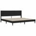 Cadru de pat cu headboard Negru 180 x 200 cm Catifea - WALTI WALTI