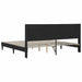 Cadru de pat cu headboard Negru 180 x 200 cm Catifea - WALTI WALTI