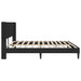 Cadru de pat cu headboard Negru 180 x 200 cm Catifea - WALTI WALTI