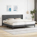 Cadru de pat cu headboard Gri închis 200 x 200 cm Catifea - WALTI WALTI