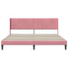 Cadru de pat cu headboard Roz 200 x 200 cm Catifea - WALTI WALTI