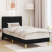 Cadru de pat cu headboard Negru 80 x 200 cm țesătură - WALTI WALTI