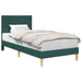Cadru de pat cu headboard Verde închis 80 x 200 cm țesătură - WALTI WALTI