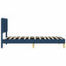 Cadru de pat cu headboard albastru 80 x 200 cm țesătură - WALTI WALTI
