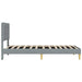 Cadru de pat cu headboard Gri deschis 90 x 190 cm țesătură - WALTI WALTI