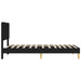 Cadru de pat cu headboard Negru 100 x 200 cm țesătură - WALTI WALTI