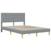 Cadru de pat cu headboard Gri deschis 120 x 190 cm Țesătură - WALTI WALTI