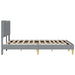 Cadru de pat cu headboard Gri deschis 140 x 200 cm țesătură - WALTI WALTI