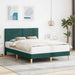 Cadru de pat cu headboard Verde închis 160 x 200 cm țesătură - WALTI WALTI