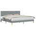 Cadru de pat cu headboard Gri deschis 180 x 200 cm Țesătură - WALTI WALTI
