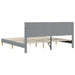 Cadru de pat cu headboard Gri deschis 180 x 200 cm Țesătură - WALTI WALTI
