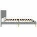 Cadru de pat cu headboard Gri deschis 180 x 200 cm Țesătură - WALTI WALTI