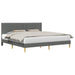 Cadru de pat cu headboard Gri închis 180 x 200 cm Țesătură - WALTI WALTI