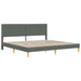 Cadru de pat cu headboard Gri închis 180 x 200 cm Țesătură - WALTI WALTI