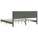 Cadru de pat cu headboard Gri închis 180 x 200 cm Țesătură - WALTI WALTI