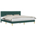 Cadru de pat cu headboard Verde închis 180 x 200 cm Țesătură - WALTI WALTI