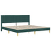 Cadru de pat cu headboard Verde închis 180 x 200 cm Țesătură - WALTI WALTI