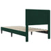 Cadru de pat cu headboard Verde închis 80 x 200 cm Catifea - WALTI WALTI