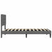 Cadru de pat cu headboard Gri închis 90 x 190 cm Catifea - WALTI WALTI