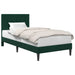 Cadru de pat cu headboard Verde închis 90 x 190 cm Catifea - WALTI WALTI