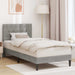 Cadru de pat cu headboard Gri deschis 90 x 200 cm Catifea - WALTI WALTI