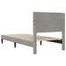 Cadru de pat cu headboard Gri deschis 90 x 200 cm Catifea - WALTI WALTI