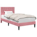 Cadru de pat cu headboard Roz 90 x 200 cm Catifea - WALTI WALTI