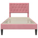 Cadru de pat cu headboard Roz 90 x 200 cm Catifea - WALTI WALTI