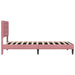 Cadru de pat cu headboard Roz 90 x 200 cm Catifea - WALTI WALTI