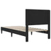 Cadru de pat cu headboard Negru 90 x 200 cm Catifea - WALTI WALTI