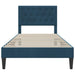 Cadru de pat cu headboard albastru 90 x 200 cm Catifea - WALTI WALTI