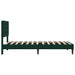 Cadru de pat cu headboard Verde închis 100 x 200 cm Catifea - WALTI WALTI