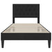 Cadru de pat cu headboard Negru 100 x 200 cm Catifea - WALTI WALTI