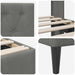 Cadru de pat cu headboard Gri închis 120 x 190 cm Catifea - WALTI WALTI