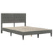 Cadru de pat cu headboard Gri închis 120 x 190 cm Catifea - WALTI WALTI