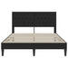 Cadru de pat cu headboard Negru 120 x 190 cm Catifea - WALTI WALTI