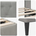 Cadru de pat cu headboard Gri deschis 120 x 200 cm Catifea - WALTI WALTI