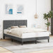 Cadru de pat cu headboard Gri închis 120 x 200 cm Catifea - WALTI WALTI