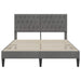 Cadru de pat cu headboard Gri închis 120 x 200 cm Catifea - WALTI WALTI