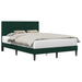 Cadru de pat cu headboard Verde închis 120 x 200 cm Catifea - WALTI WALTI